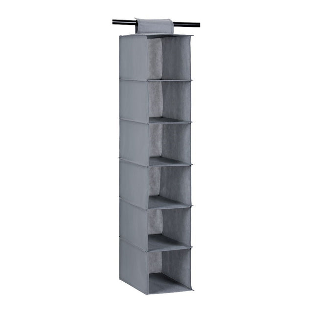 6 Compartment Wardrobe Storage 20cm x 30cm x 105cm 2 Assorted