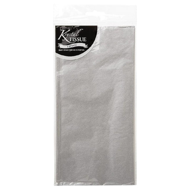 Silver Tissue Paper - 5 Sheets