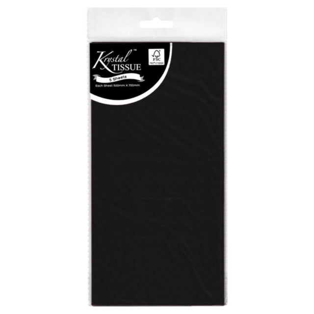 Black Tissue Paper - 5 Sheets