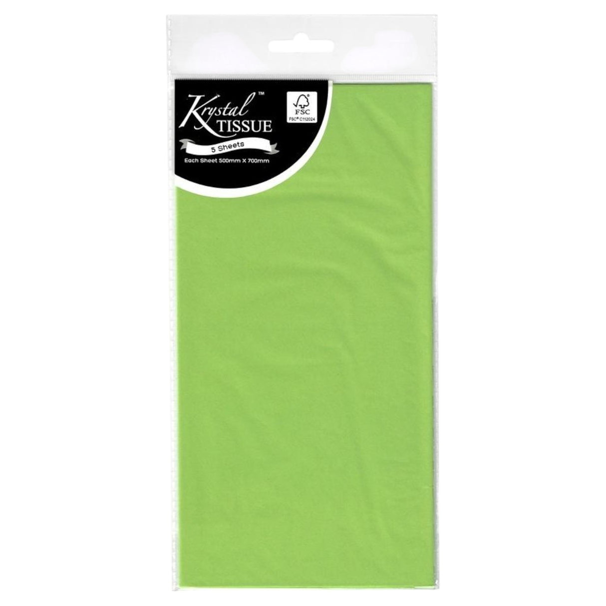 Lime Green Tissue Paper - 5 Sheets