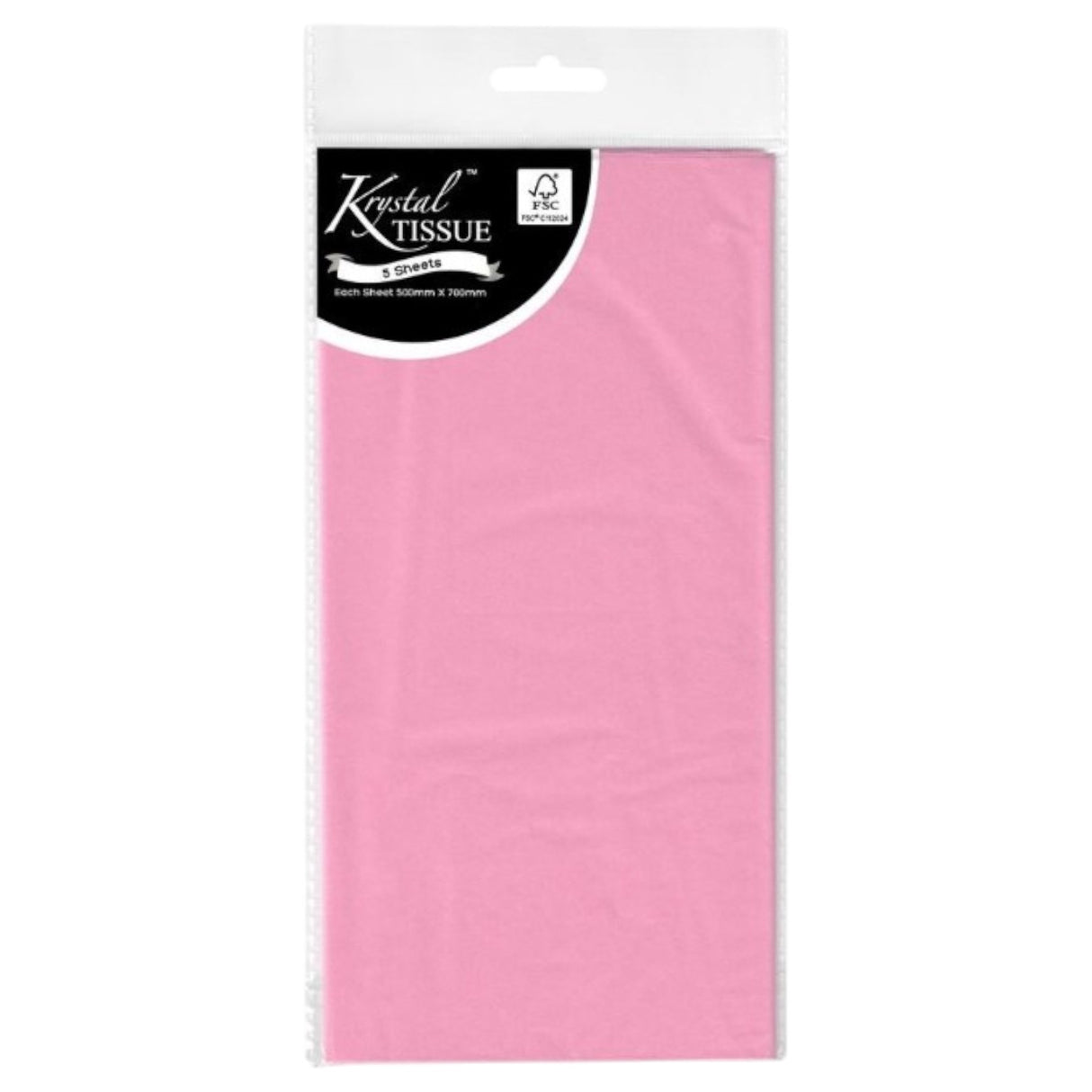 Light Pink Tissue Paper - 5 Sheets