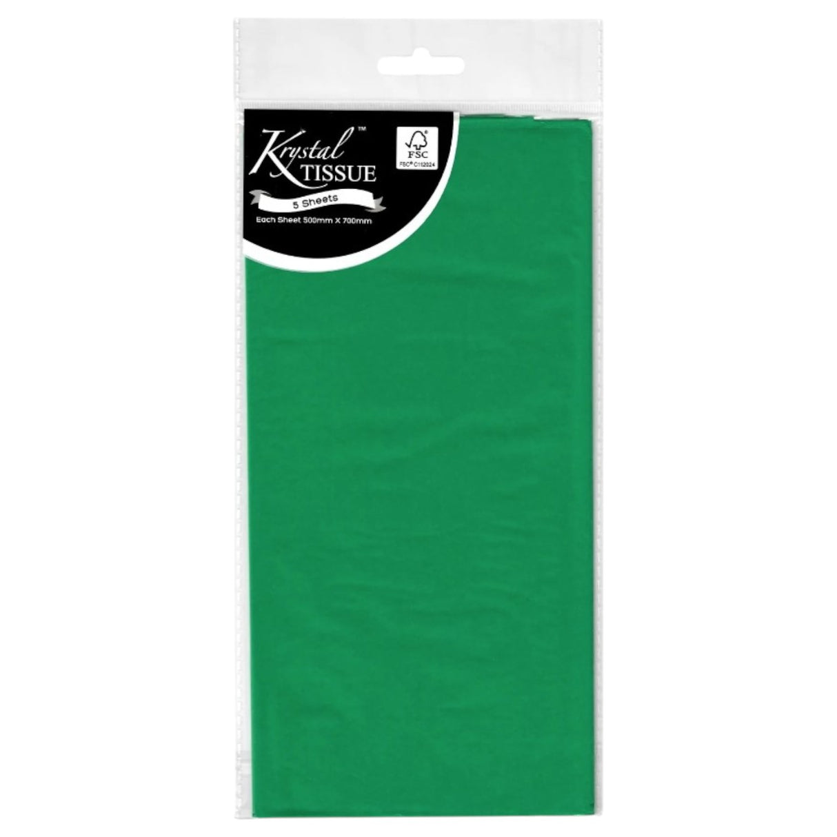 Green Tissue Paper - 5 Sheets