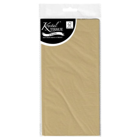 Natural Tissue Paper - 5 Sheets