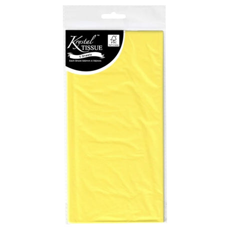 Yellow Tissue Paper - 5 Sheets