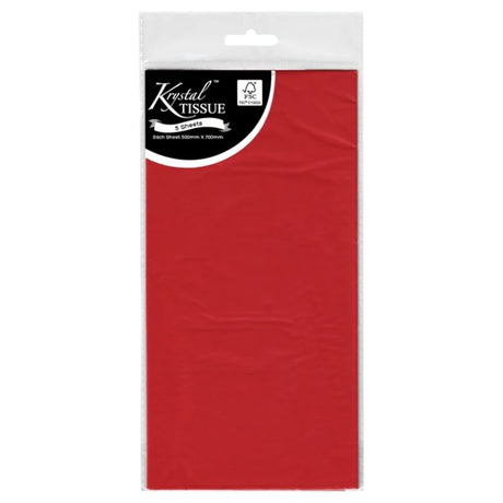Red Tissue Paper - 5 Sheets