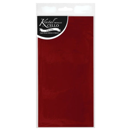 Red Cello Wrap - 2 Sheets