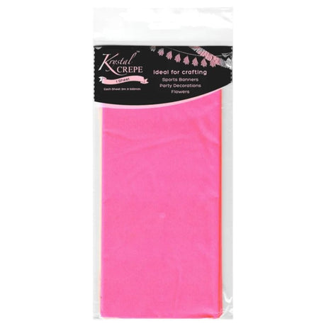 Hot Pink Crepe Paper - 1 Sheet