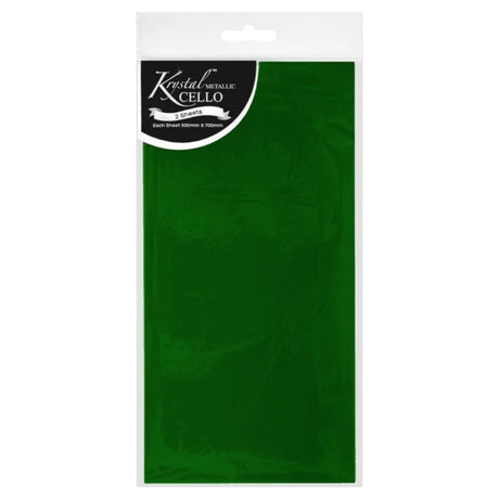 Green Cello Wrap - 2 Sheets