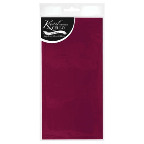 Hot Pink Cello Wrap - 2 Sheets