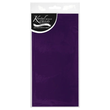 Purple Cello Wrap - 2 Sheets
