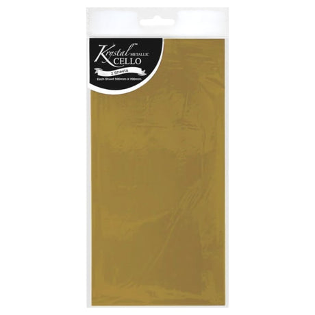 Yellow Cello Wrap - 2 Sheets