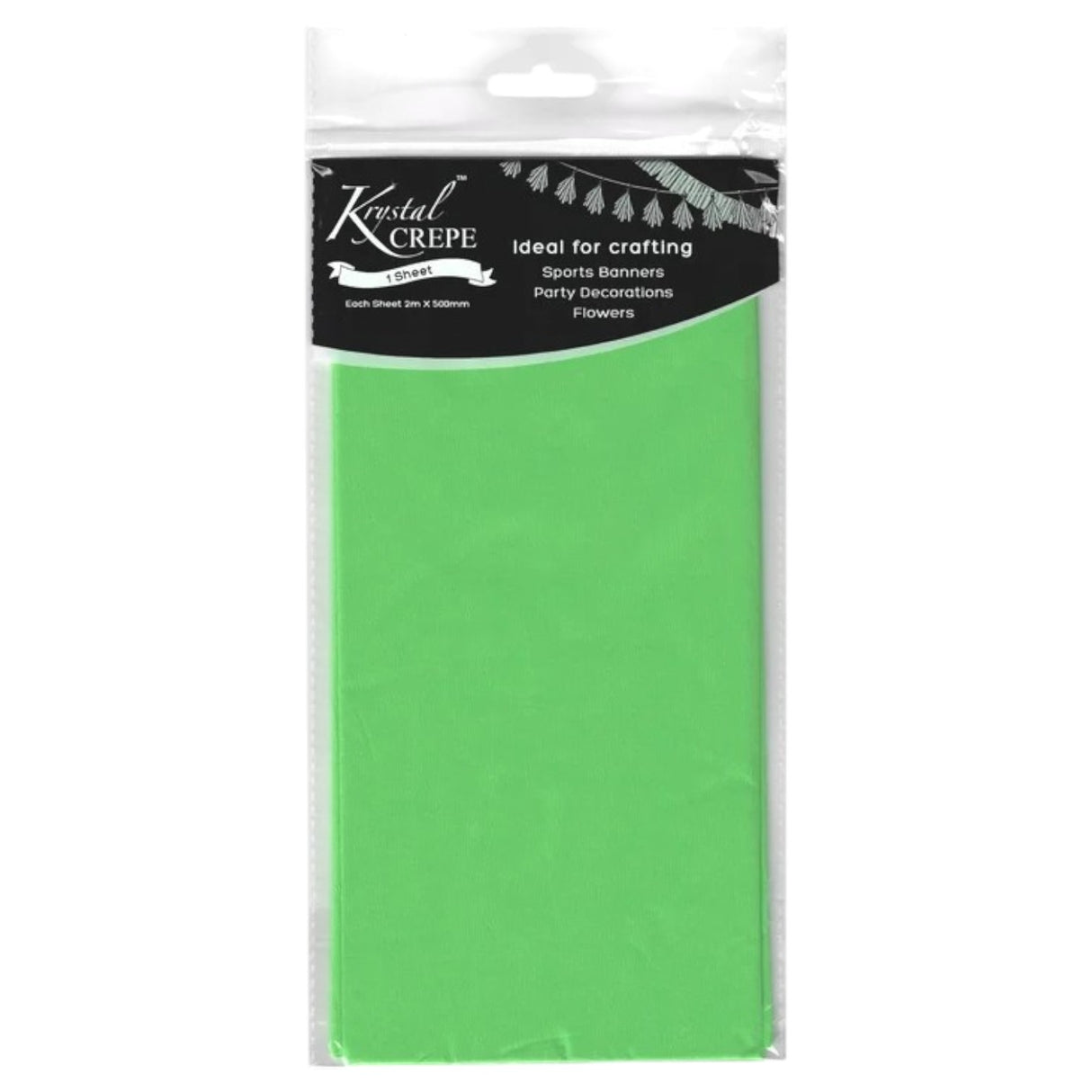 Light Green Crepe Paper - 1 Sheet