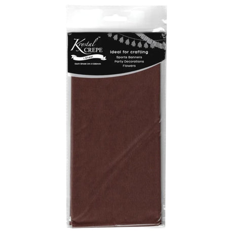 Brown Crepe Paper - 1 Sheet