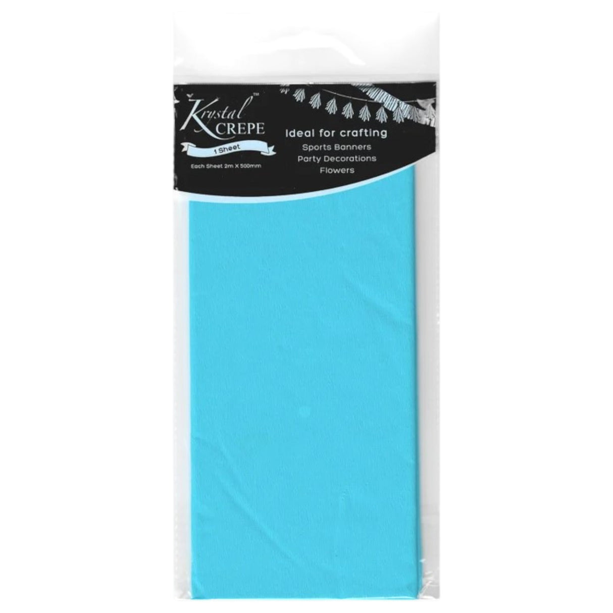 Blue Crepe Paper - 1 Sheet