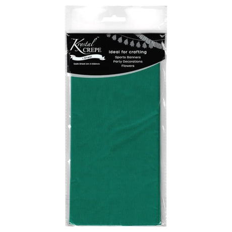 Dark Green Crepe Paper - 1 Sheet