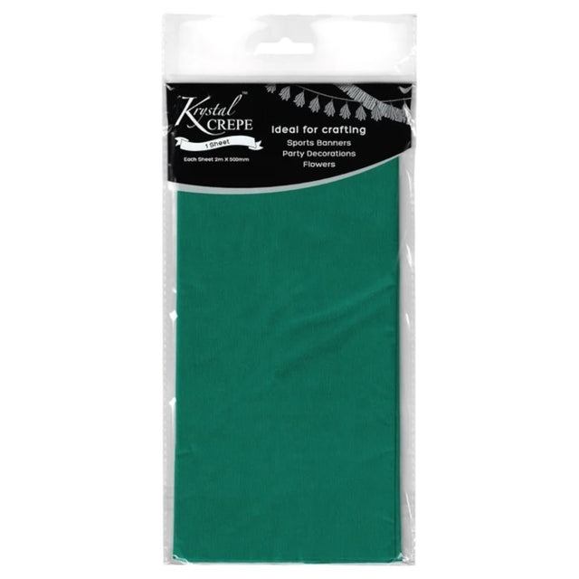 Dark Green Crepe Paper - 1 Sheet
