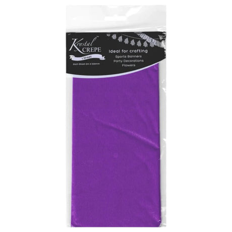 Purple Crepe Paper - 1 Sheet