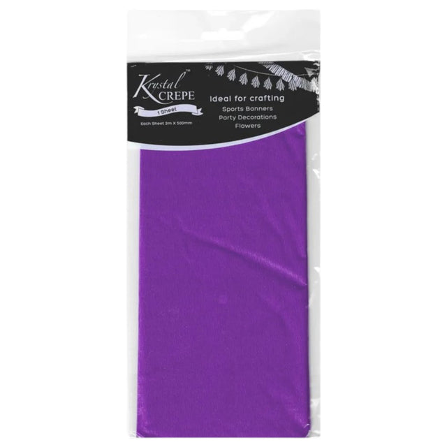 Purple Crepe Paper - 1 Sheet
