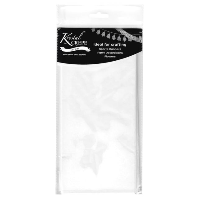 White Crepe Paper - 1 Sheet