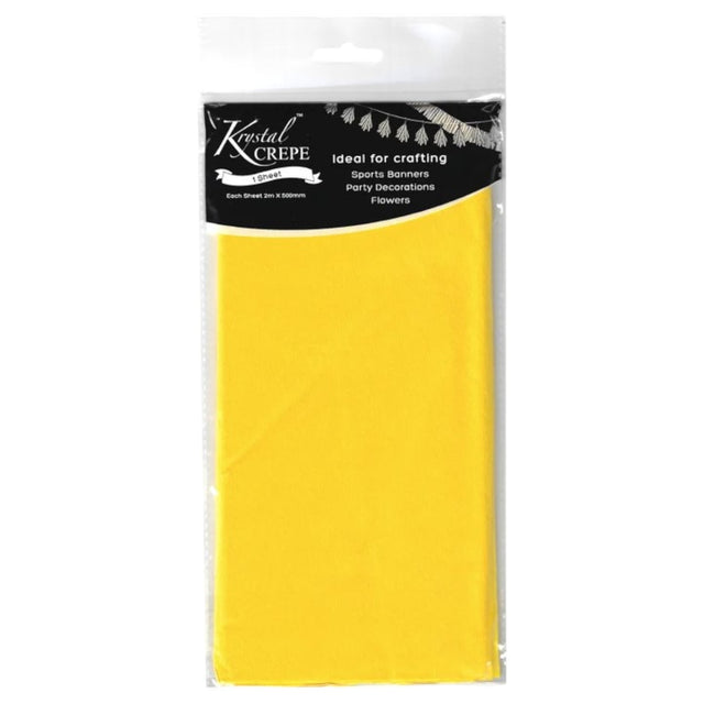 Yellow Crepe Paper - 1 Sheet