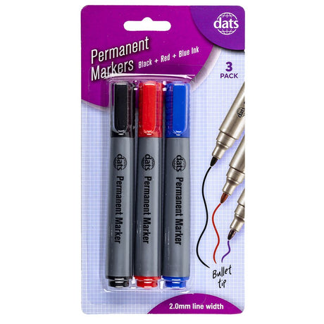 Permanent Markers – Assorted Colours