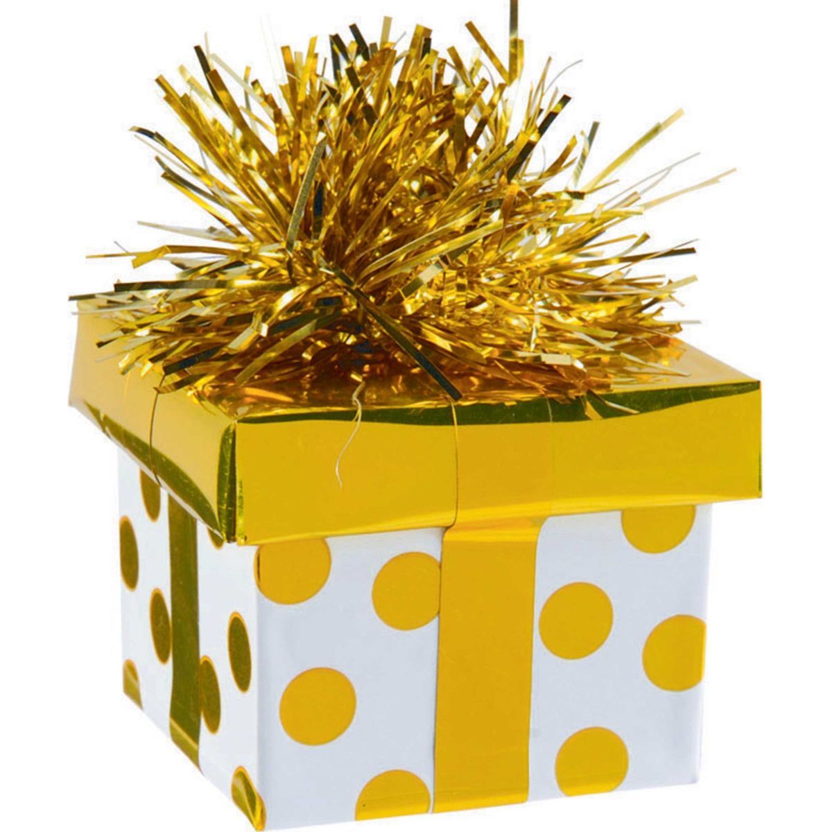 Balloon Weight Gold Dots - Gold