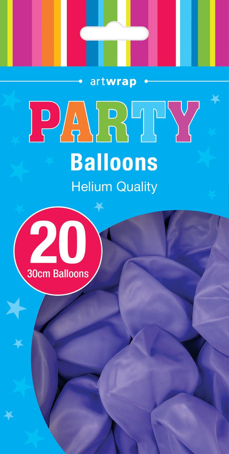 Purple Balloon - 20 Pack