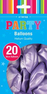 Pearl Light Purple Balloon - 20 Pack
