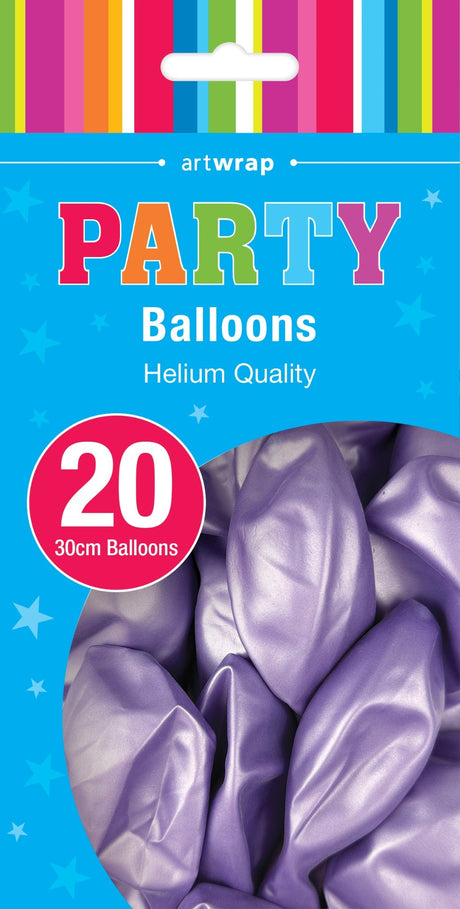 Pearl Light Purple Balloon - 20 Pack