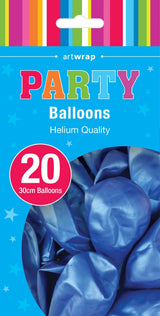 Pearl Blue Balloon - 20 Pack