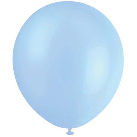 Pearl Light Blue Balloon - 20 Pack