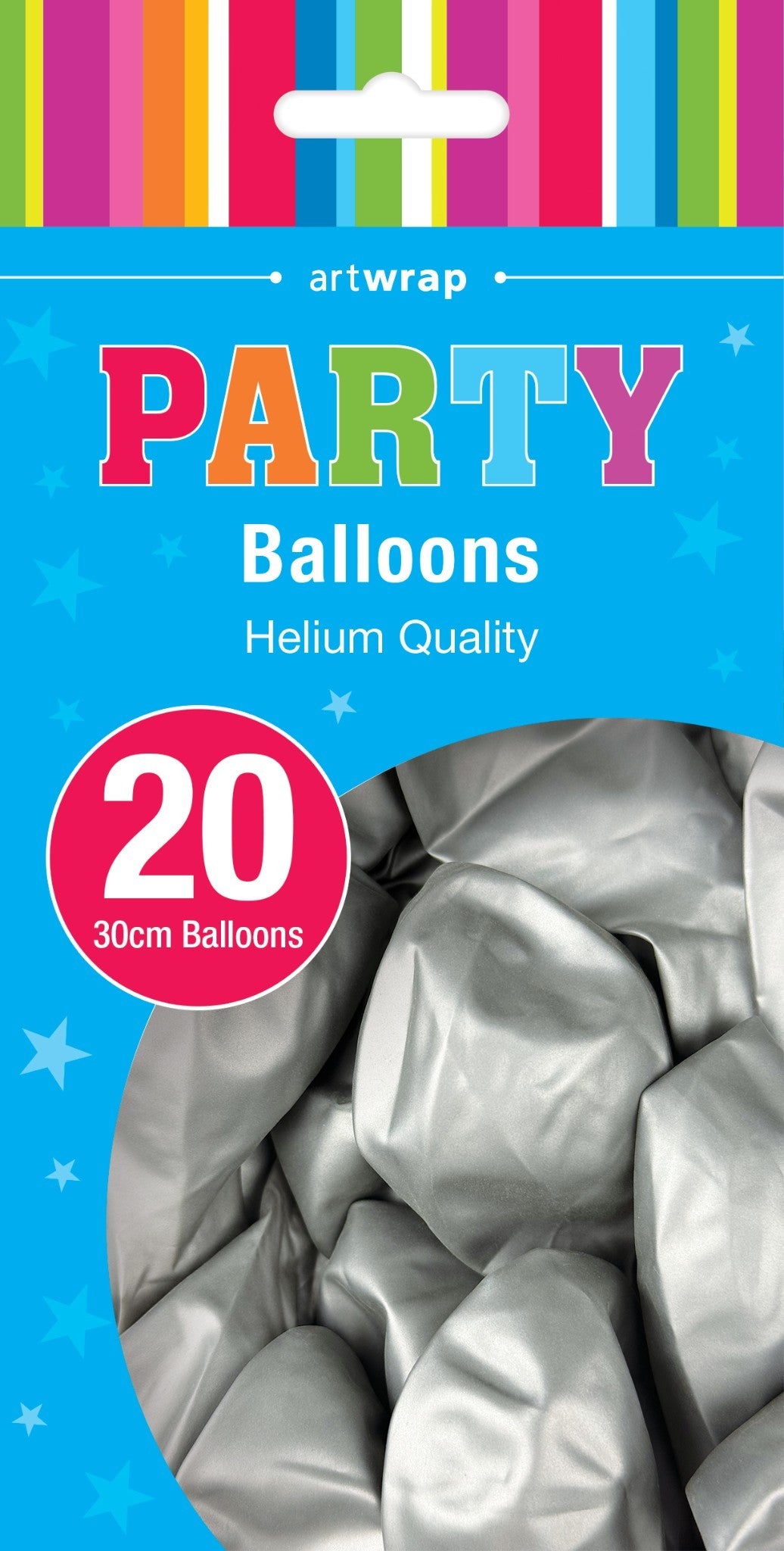 Metallic Silver Balloon - 20 Pack