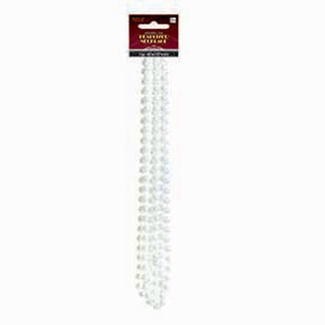Faux Pearl Necklace - White