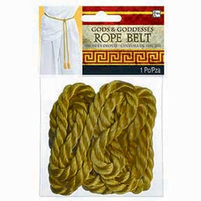 Gold Rope Costume Belt - One Size