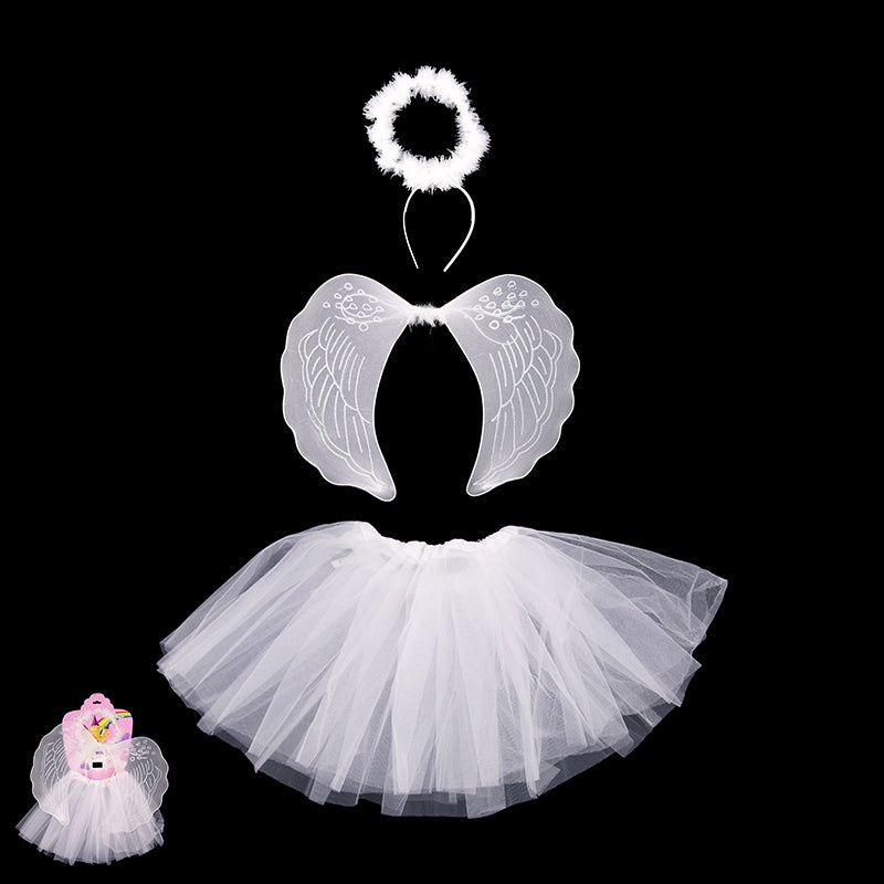 Kids Angel Costume Set - 3 Piece - PARTY PLANET