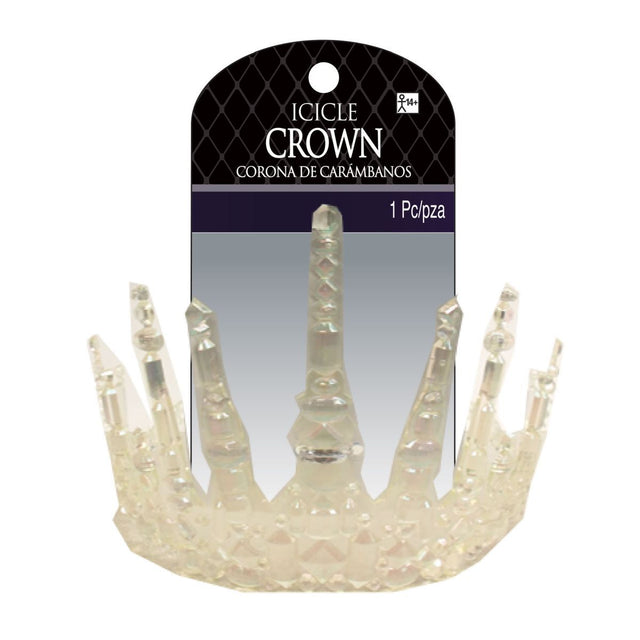 Icicle Crown Hair Tiara - Clear