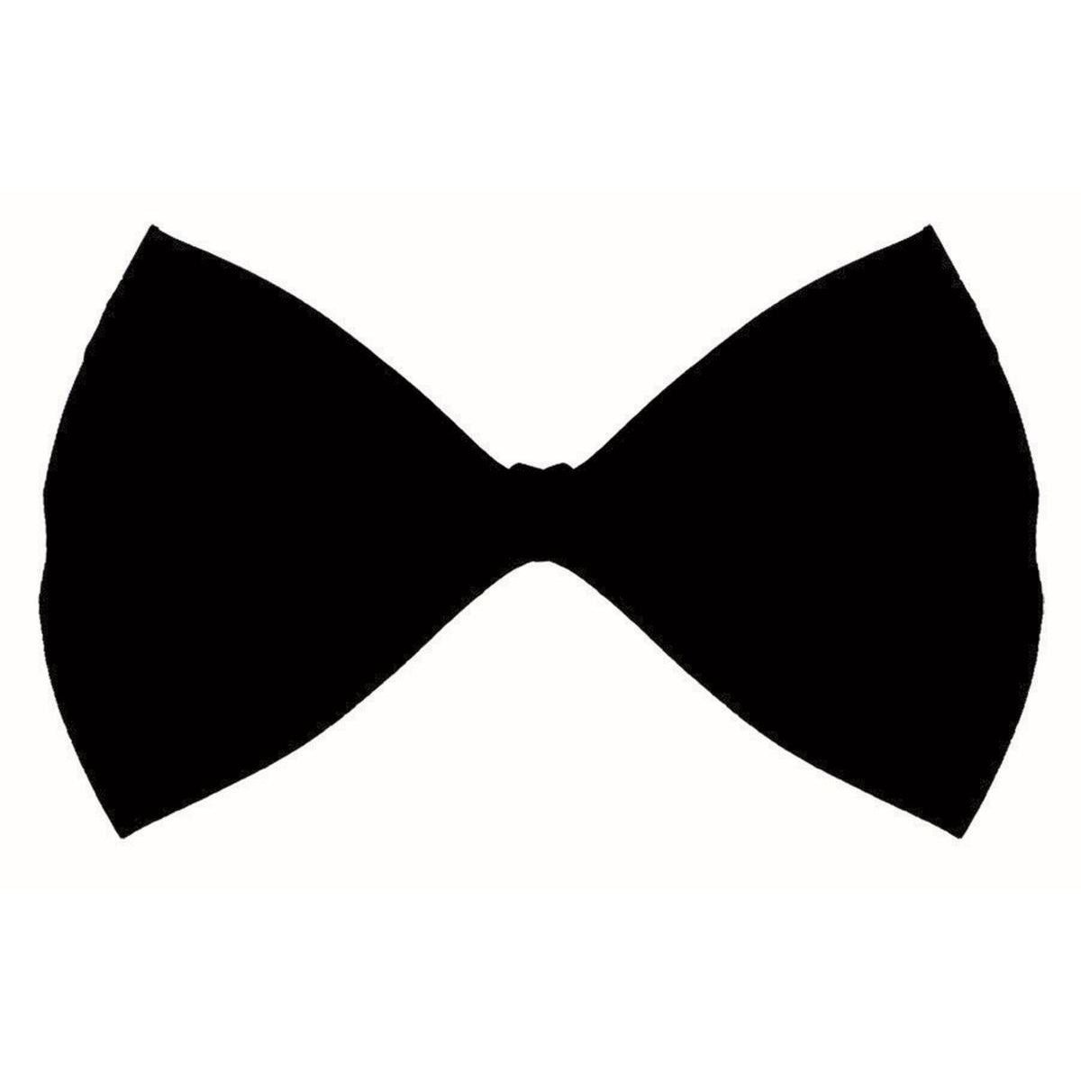 Fabric Bowtie Costume Accessory - Black