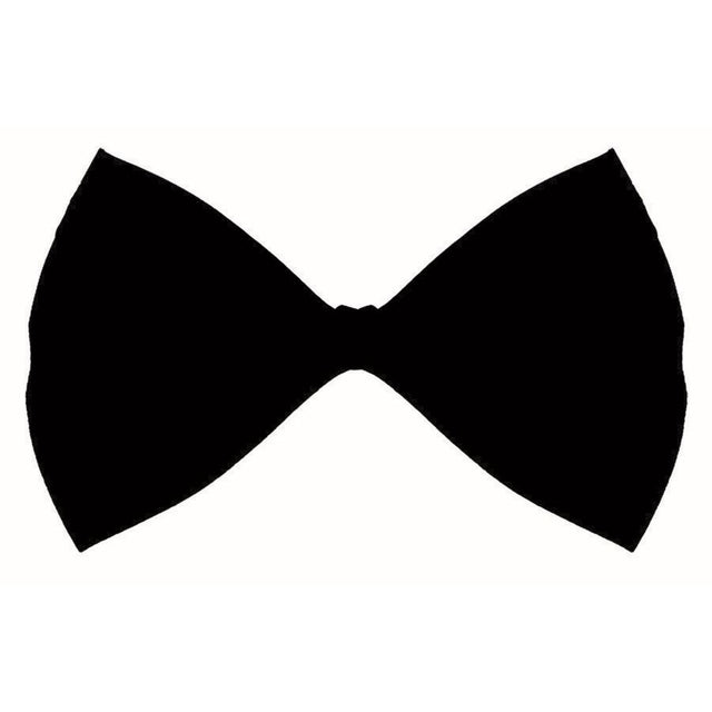 Fabric Bowtie Costume Accessory - Black