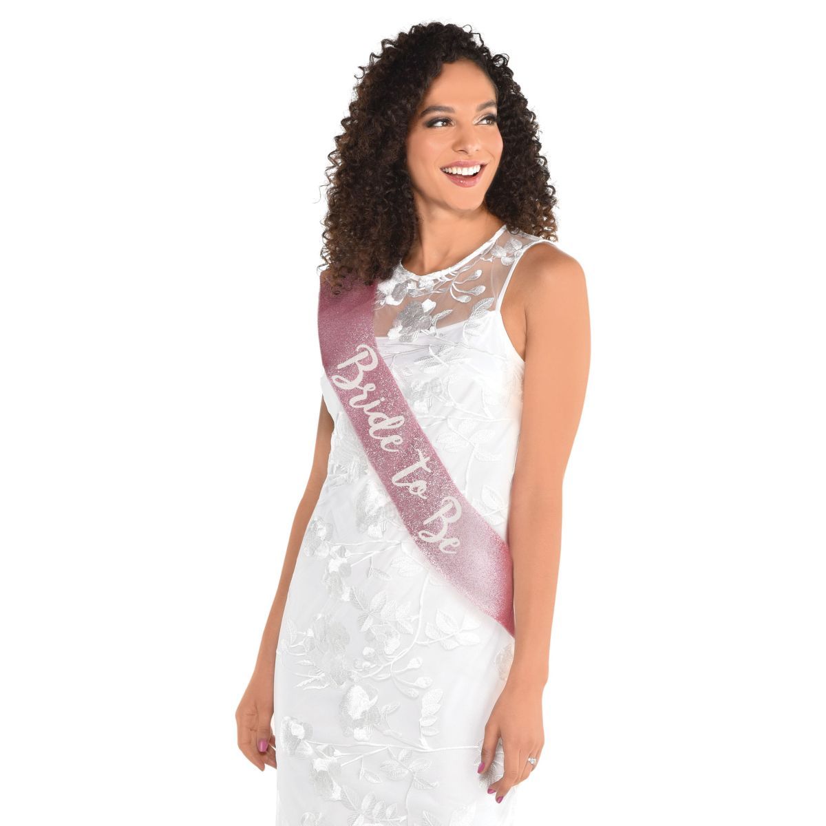 Bride To Be Deluxe Fabric Sash - Pink
