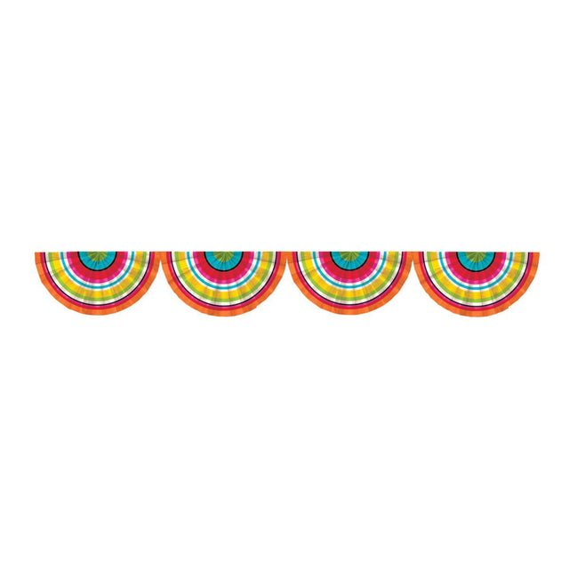 Fiesta Serape Paper Bunting Garland - Multicoloured
