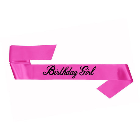 Sash It's Birthday Girl Pink
