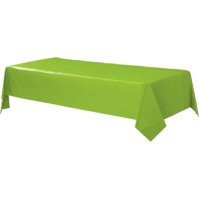 Rectangular Plastic Tablecover 137cm x 274cm - Kiwi Green