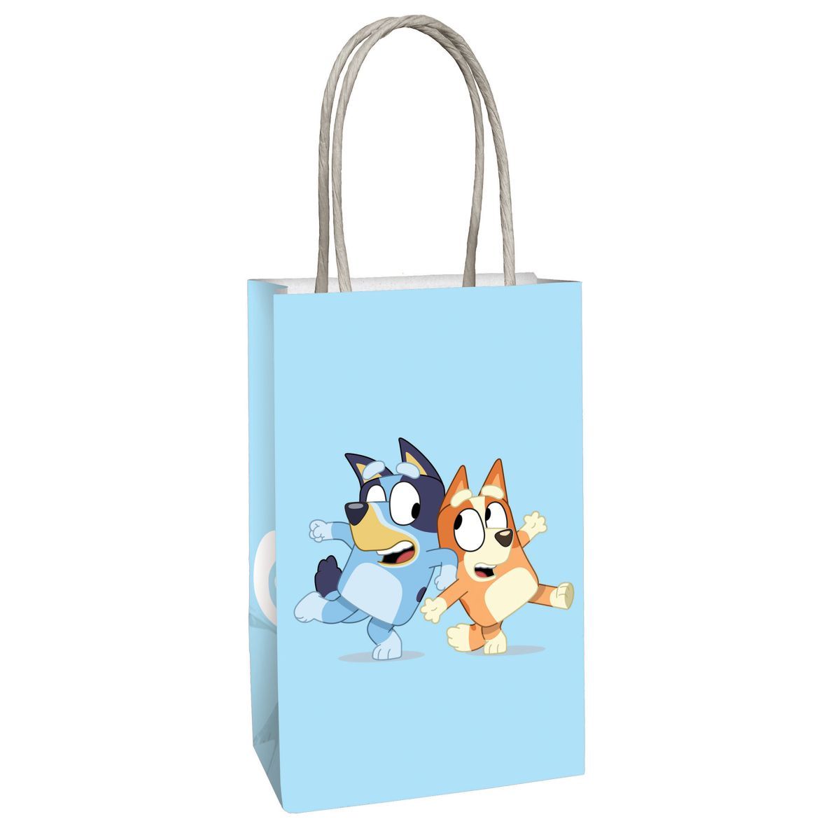 8 Pack Bluey Kraft Paper Treat Bags - Multicoloured