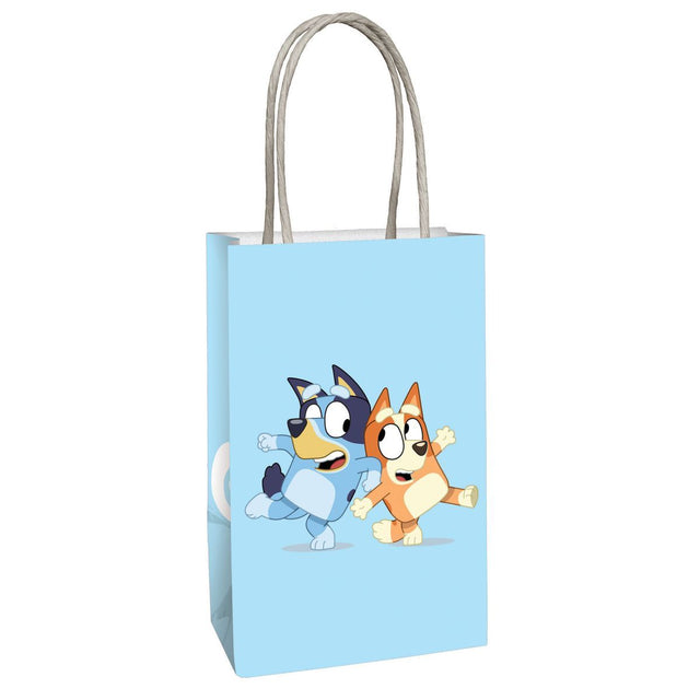 8 Pack Bluey Kraft Paper Treat Bags - Multicoloured