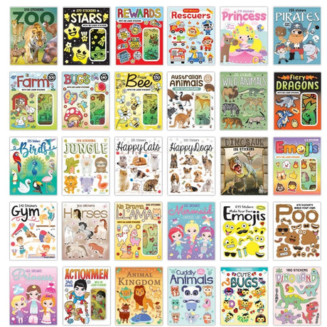Sticker Activity Books – 54 Designs