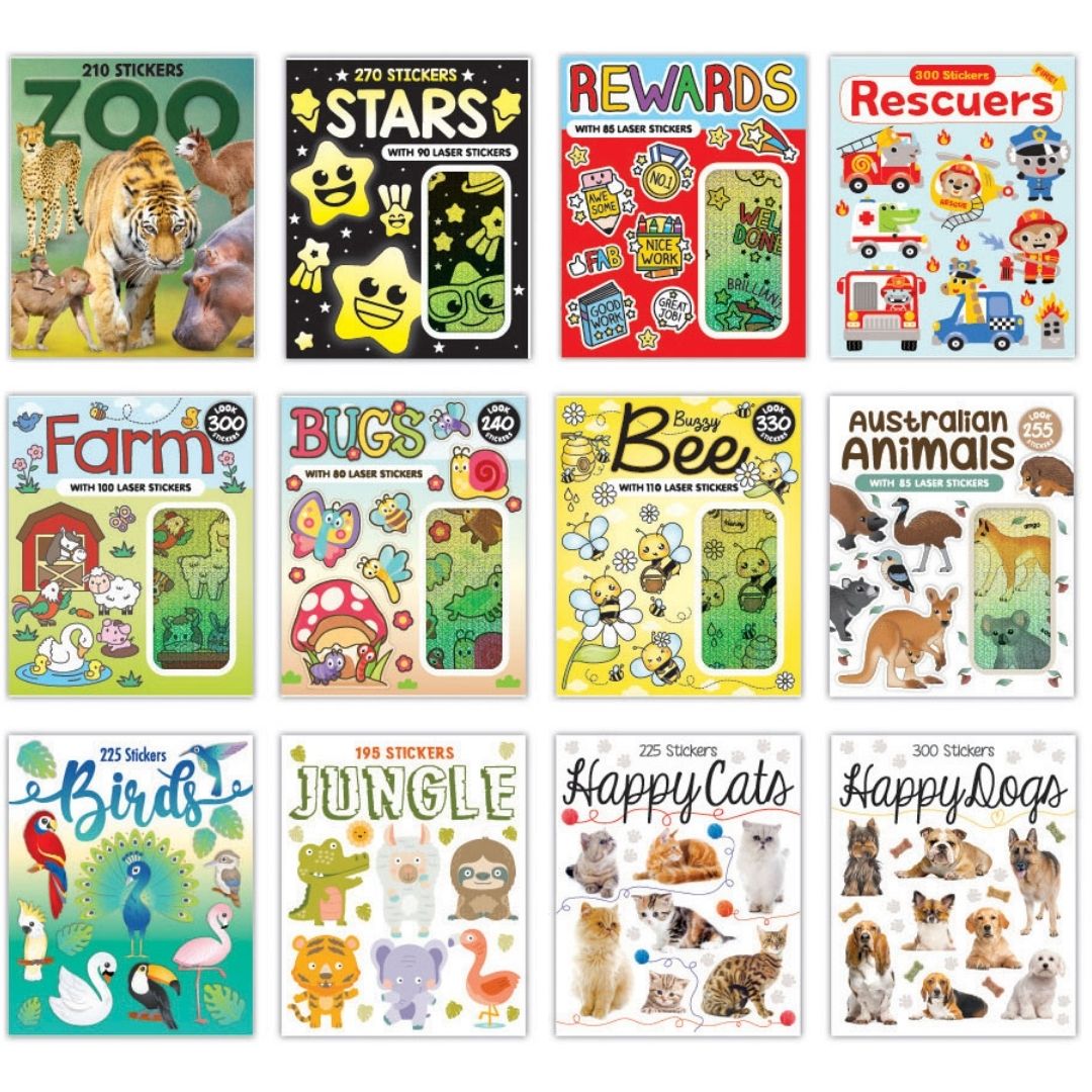 Sticker Activity Books – 54 Designs