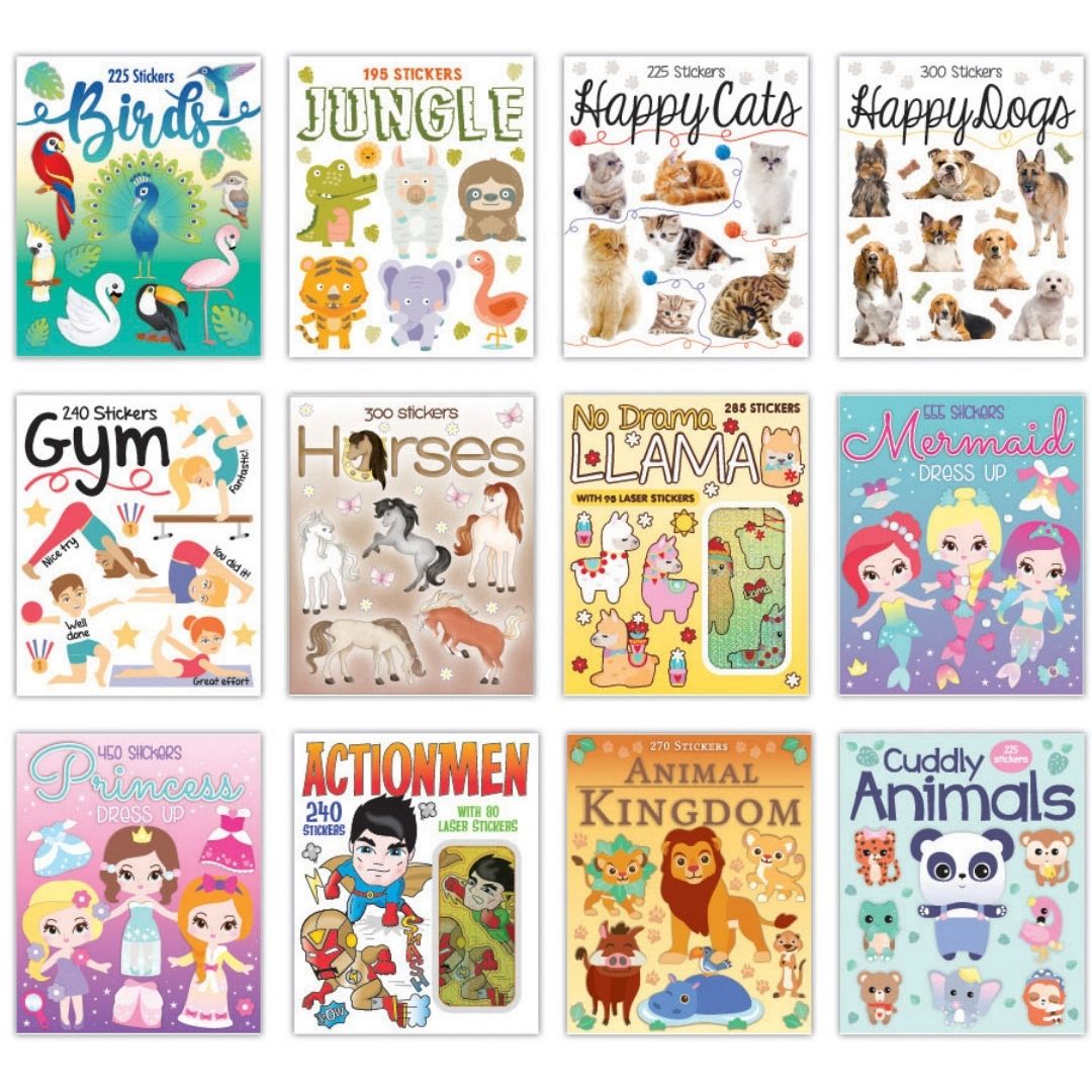 Sticker Activity Books – 54 Designs
