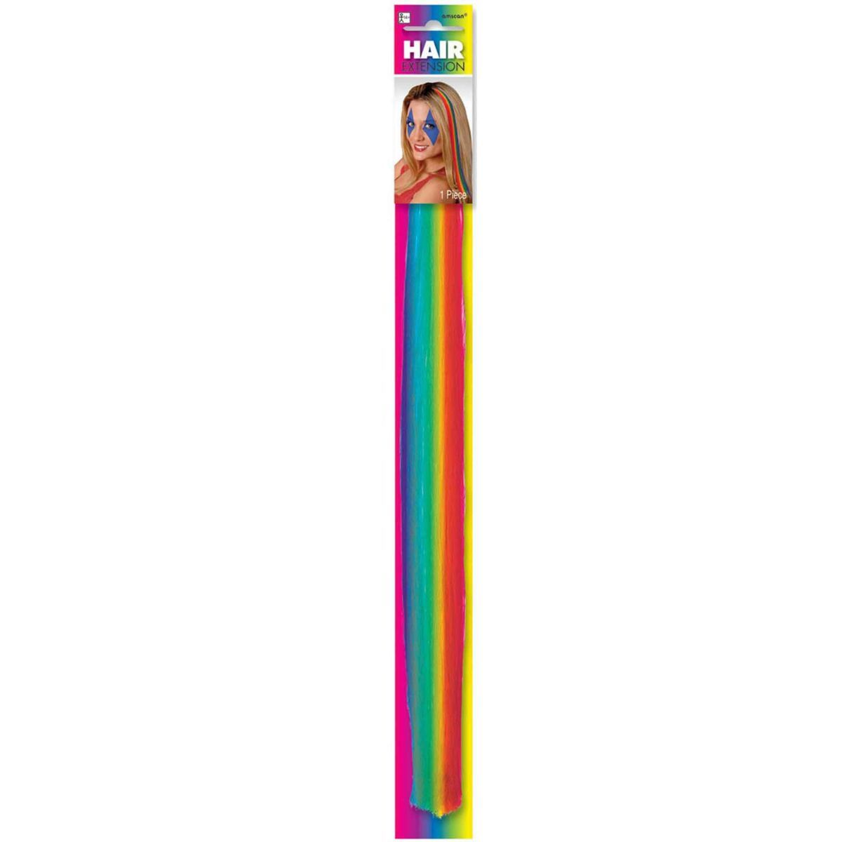 Clip-In Rainbow Hair Extension - Multicoloured