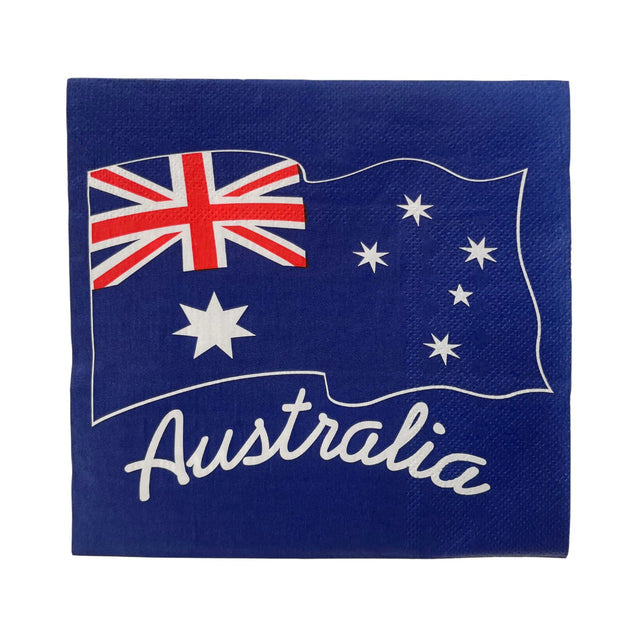 Aussie Printed Napkins - 20 Pack