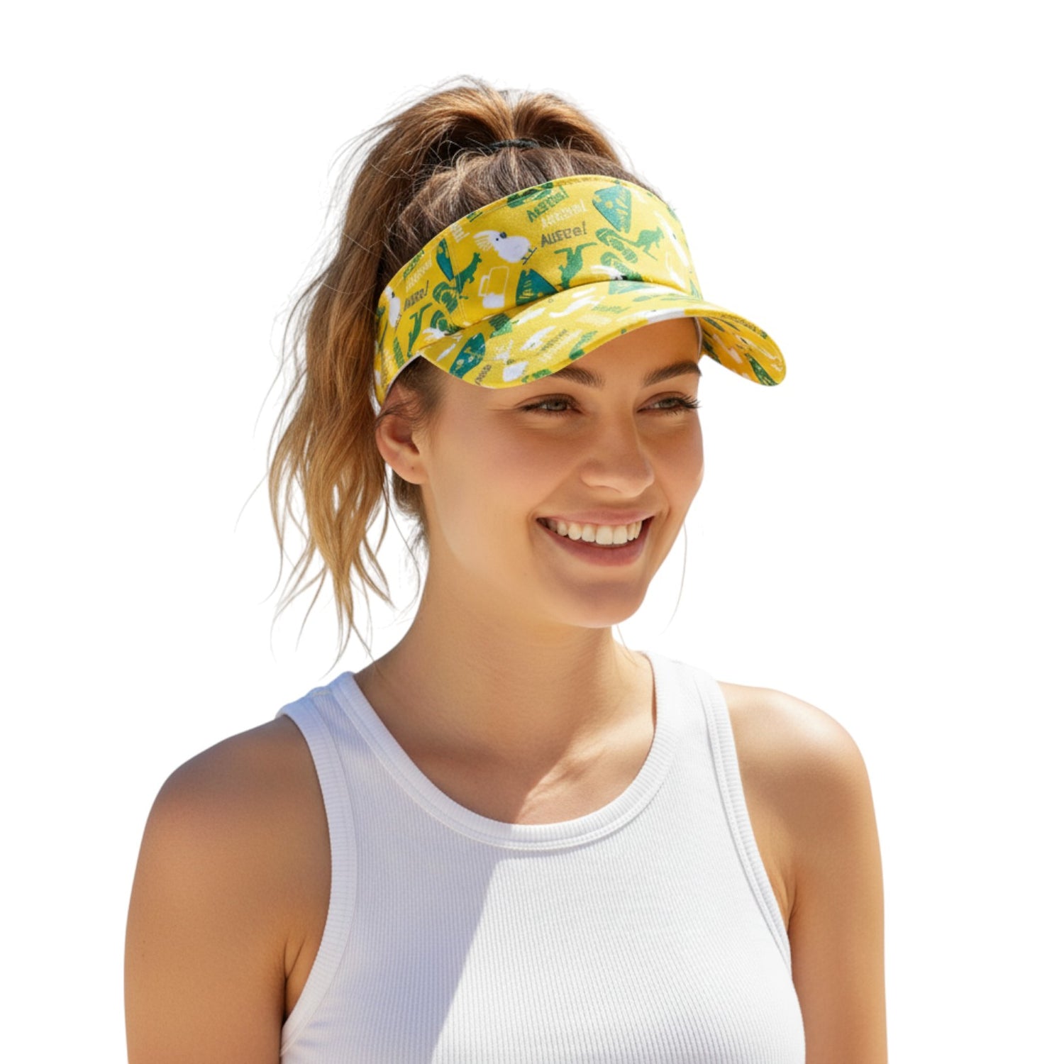 Aussie Sun Visor Green & Gold